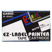 卡西歐 EZ 標纖帶 18mm x 8m (XR-18WE1) / 白底黑字