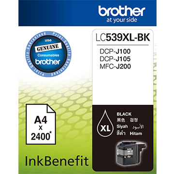 Brother 打印機噴墨盒 LC539XLBK