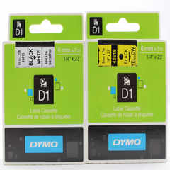 Dymo 带模(电子)标纤带 6mm x 7m / 透明底黑字