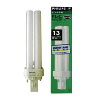 Philips 飛利蒲四頭兩針長壽慳電管PL-C/2P 13W/827