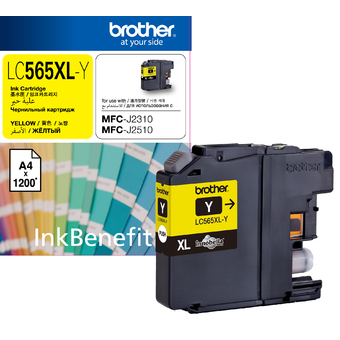 Brother Inkjet Cartridge LC565XL-Yellow