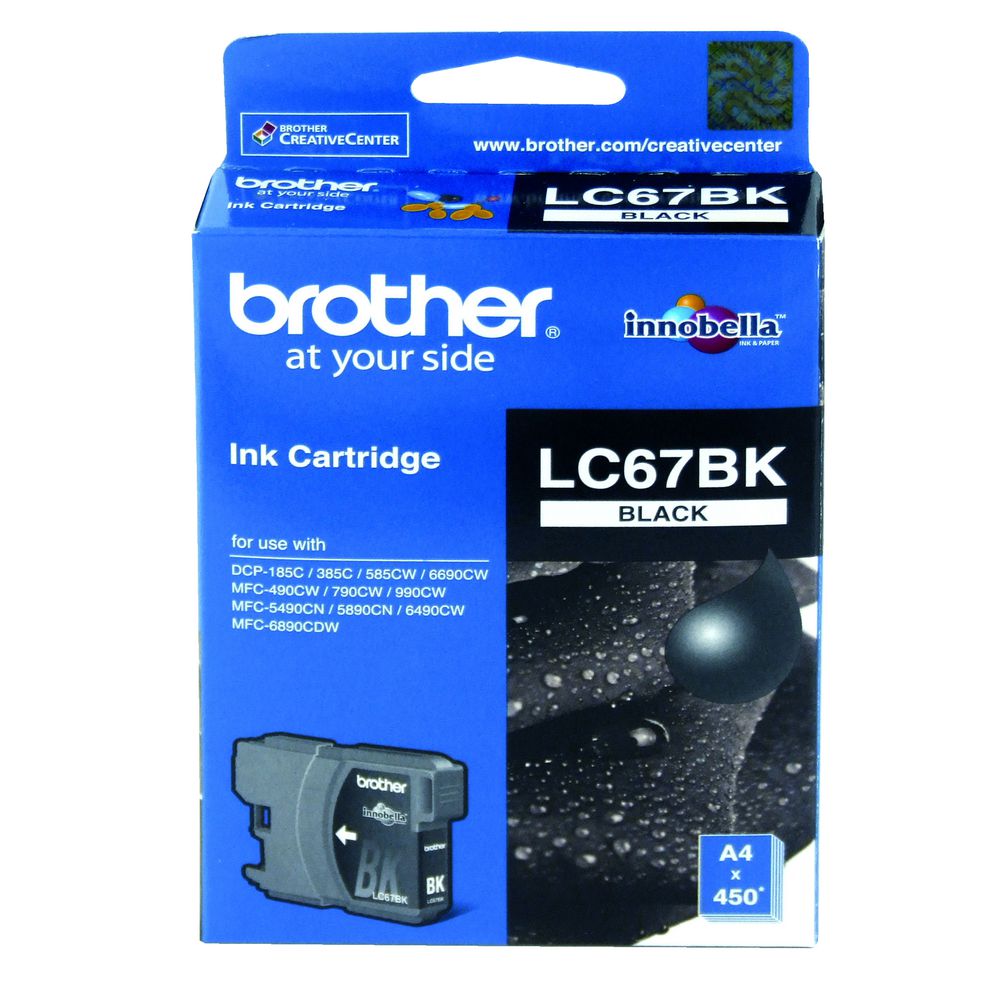 Brother 打印機噴墨盒 LC67BK