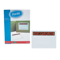 Bantex 3823 船务专用胶文件袋字样:(DOCUMENTS ENCLOS