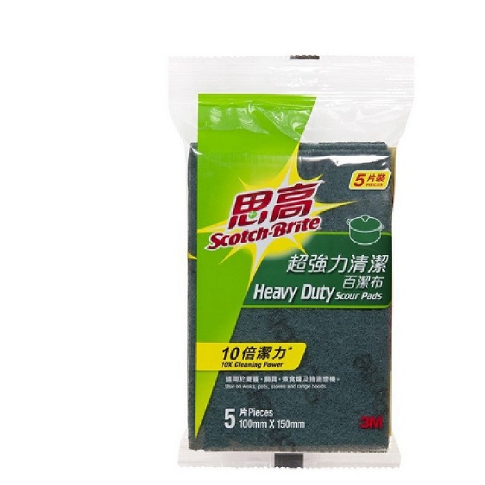 3M 思高 105HK 超強力清潔百潔布(5片裝)