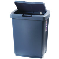 Rubbermaid 自動揭蓋式垃圾筒, 藍色