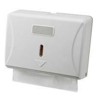 Mini M-Fold Paper Towel Dispenser White