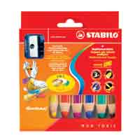 Stabilo 三合一顏色筆(木顏色+水彩+蠟筆)