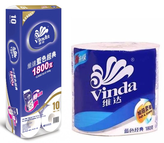 Vinda Tissue Paper / 3Ply / Blue 10roll