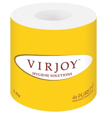 VirJoy 優質卷裝衛生紙 (黃色) / 3層 10卷/條