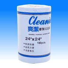 白色垃圾胶袋 24寸 x 24寸 100个/卷