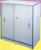 Sliding Door Cabinet 1-Shelf 690mm(H) Grey