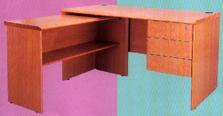 Main Desk (Included Joints 3-Drawer & Side Desks )