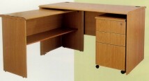 Main Desk (Included Mobile 3-Drawer & Side Desks )