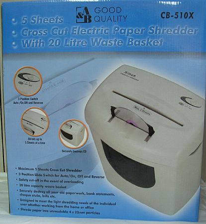 A&B CB-510X Cross-cut Shredder