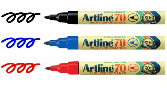 Artline 70 圓嘴箱頭筆 / 黑色