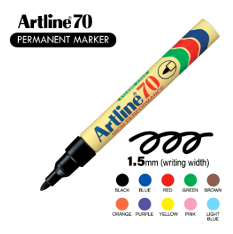 Artline 70 圓嘴箱頭筆 / 黑色