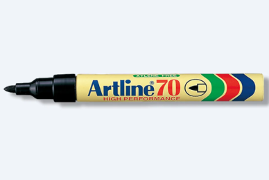 Artline 70 圓嘴箱頭筆 / 黑色