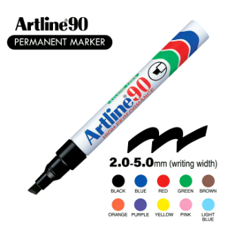 Artline 90 方嘴箱頭筆 / 藍色