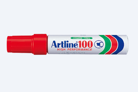 Artline 100 Marker - Red / 6Pcs / Box