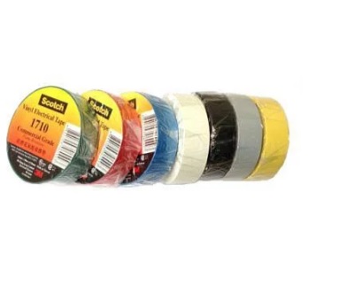 3M 1710 18mm x 10m  電線膠布 / 紅色