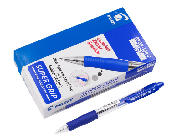Pilot <BPGP-10R-F> Super Grip Ball Pen - Blue