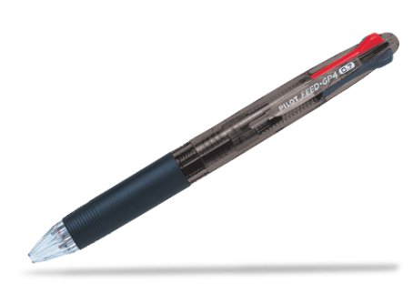 PILOT BPKG-35R 4色原子筆  /  透明黑色